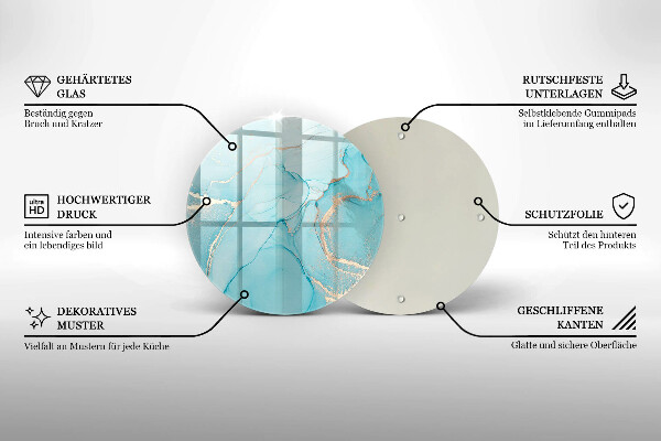 Tagliere in vetro Astrazione di pietra
