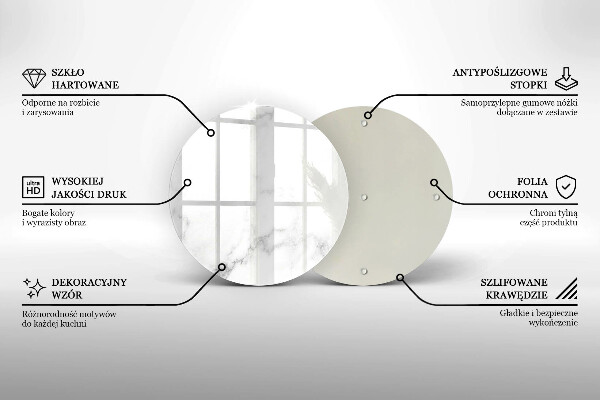Tagliere in vetro Marmo moderno