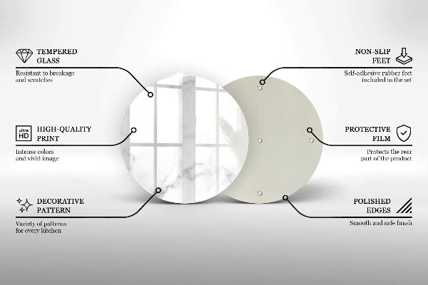Tagliere in vetro Marmo moderno
