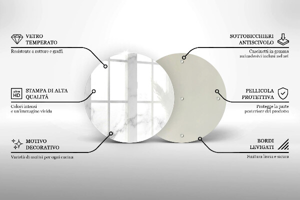 Tagliere in vetro Marmo moderno