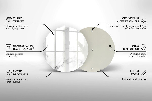 Tagliere in vetro Marmo moderno