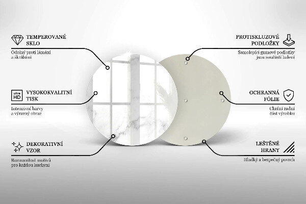 Tagliere in vetro Marmo moderno