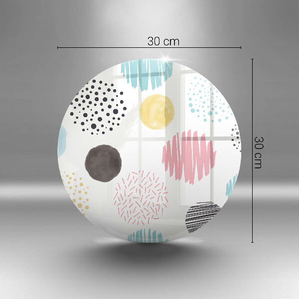 Tagliere in vetro Forme dipinte