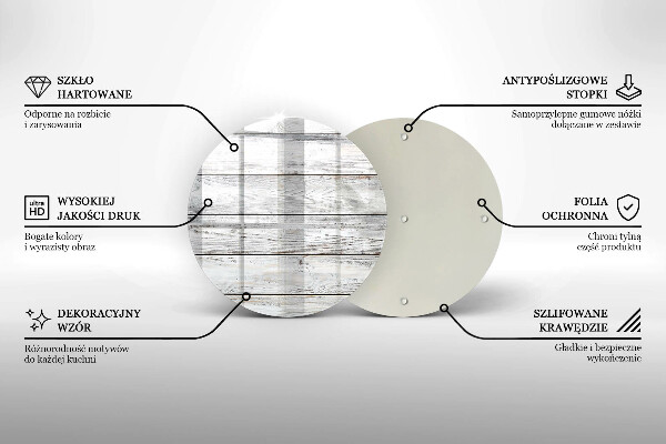 Tagliere in vetro Tavole di legno luminose