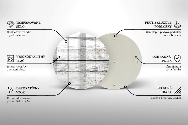 Tagliere in vetro Tavole di legno luminose