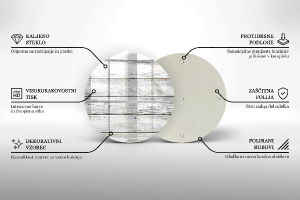 Tagliere in vetro Tavole di legno luminose