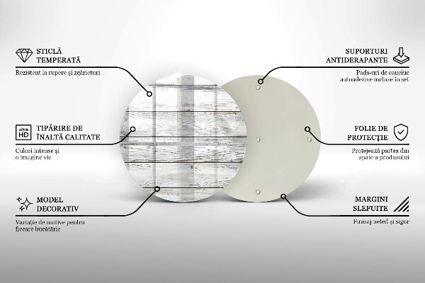 Tagliere in vetro Tavole di legno luminose