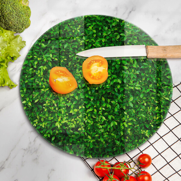 Tagliere in vetro Pianta con foglie piccole