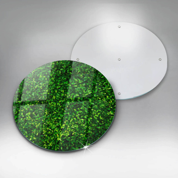 Tagliere in vetro Pianta con foglie piccole