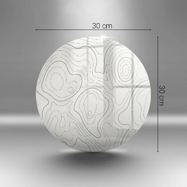 Tagliere in vetro Progettazione di linee artistiche