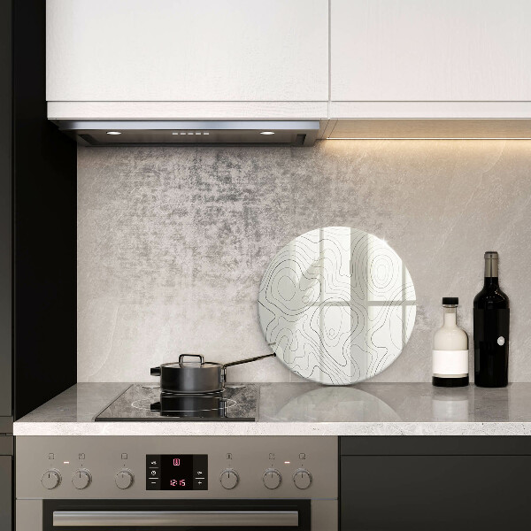 Tagliere in vetro Progettazione di linee artistiche