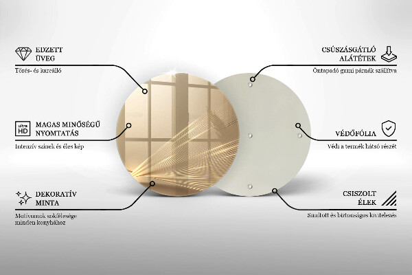 Tagliere in vetro Astrazione moderna