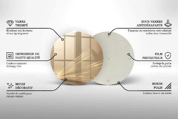 Tagliere in vetro Astrazione moderna