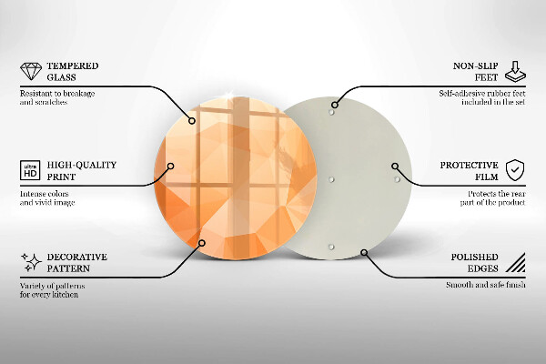 Tagliere in vetro Sfondo geometrico