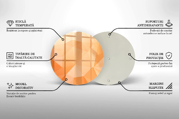 Tagliere in vetro Sfondo geometrico