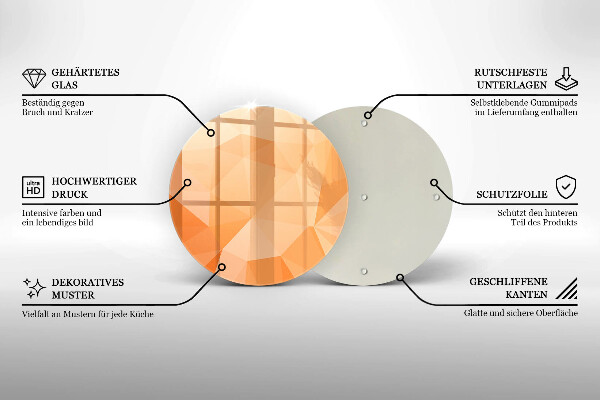 Tagliere in vetro Sfondo geometrico