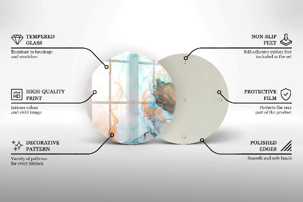 Tagliere in vetro Astrazione del marmo