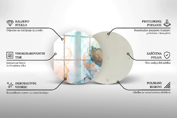 Tagliere in vetro Astrazione del marmo