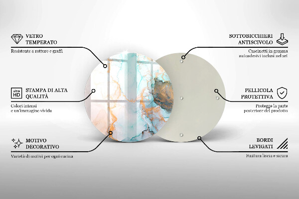 Tagliere in vetro Astrazione del marmo
