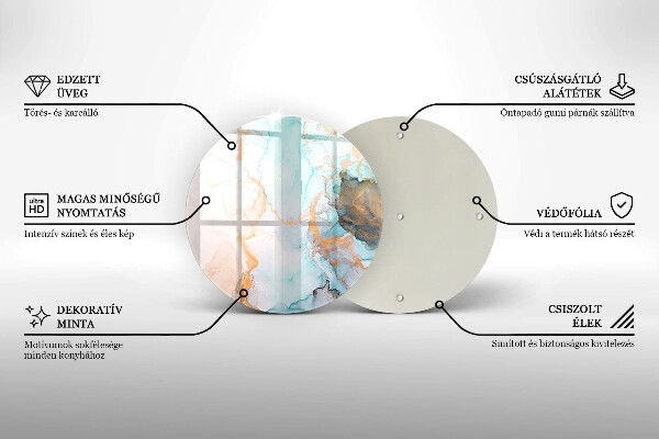Tagliere in vetro Astrazione del marmo