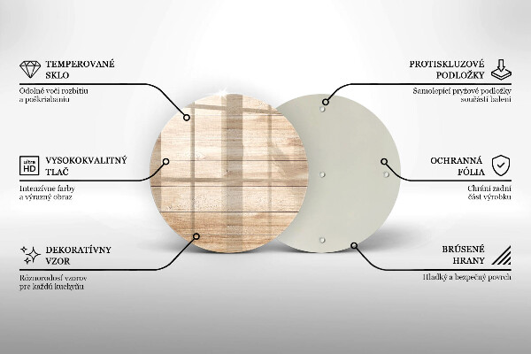 Tagliere in vetro Tavole di legno