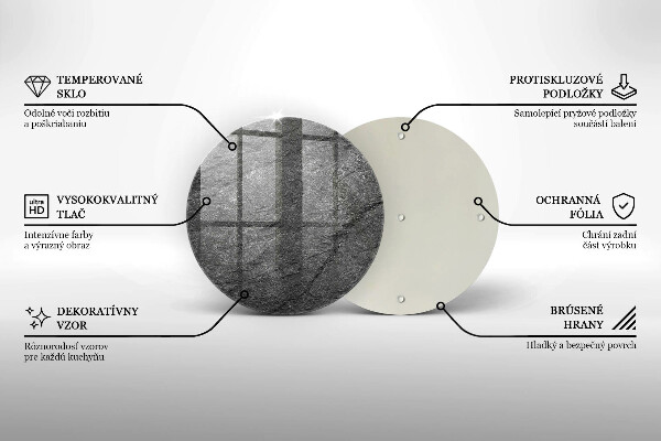 Tagliere in vetro Trama di pietra