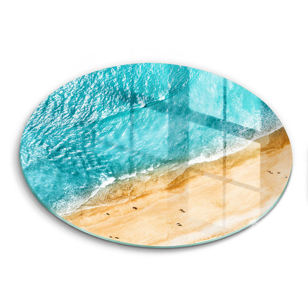 Tagliere in vetro Riva della spiaggia e mare