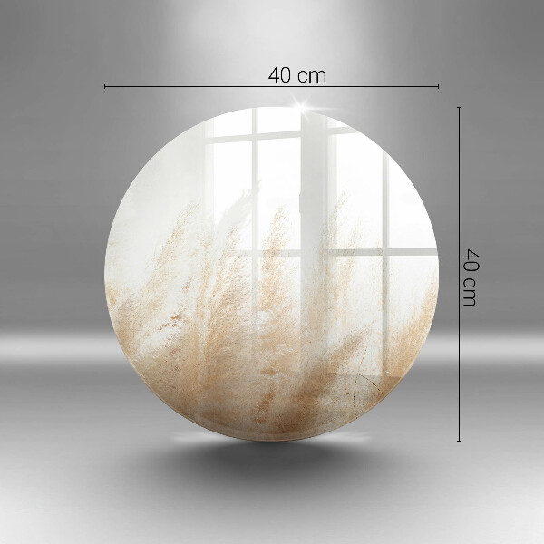 Tagliere in vetro Erba della pampa