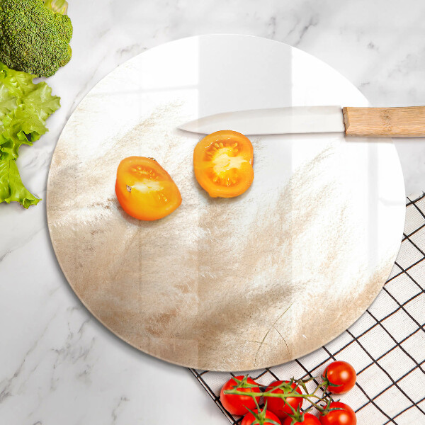 Tagliere in vetro Erba della pampa