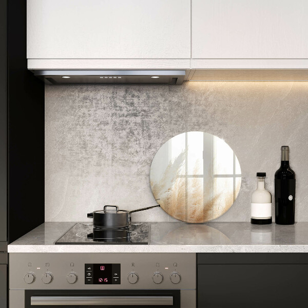 Tagliere in vetro Erba della pampa