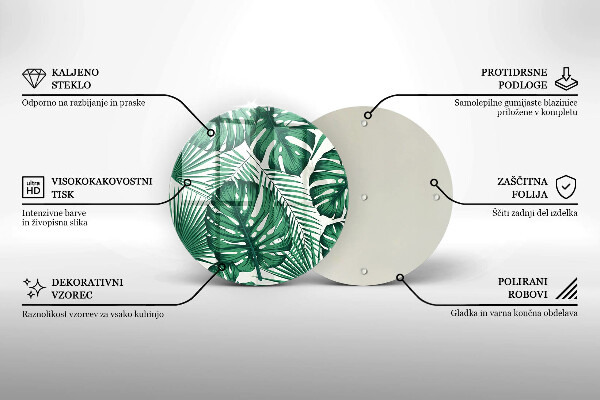 Tagliere in vetro La Monstera se ne va