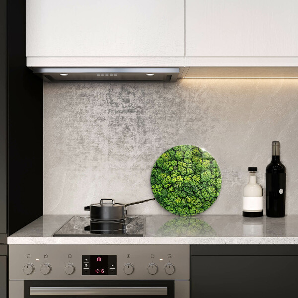 Tagliere in vetro Pianta di muschio naturale