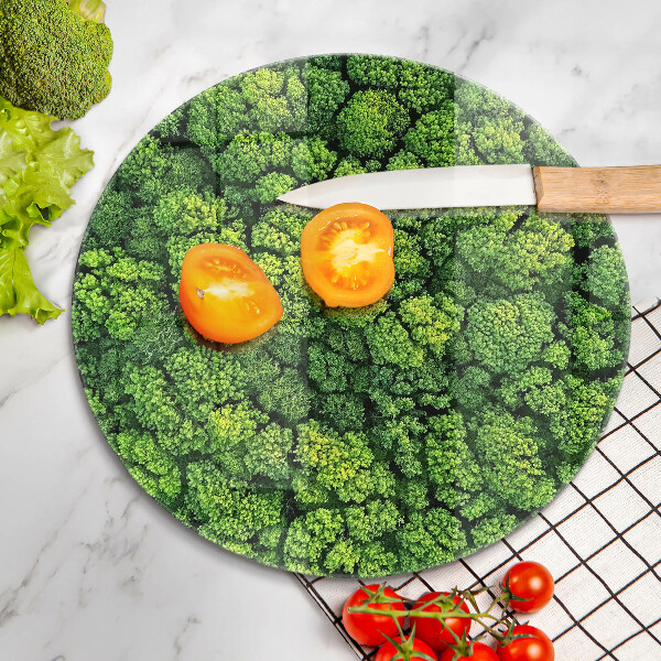 Tagliere in vetro Pianta di muschio naturale