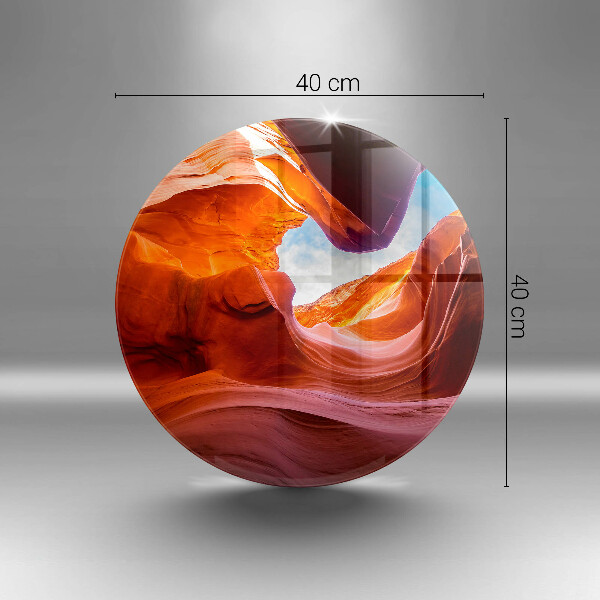 Tagliere in vetro Paesaggio roccioso del canyon