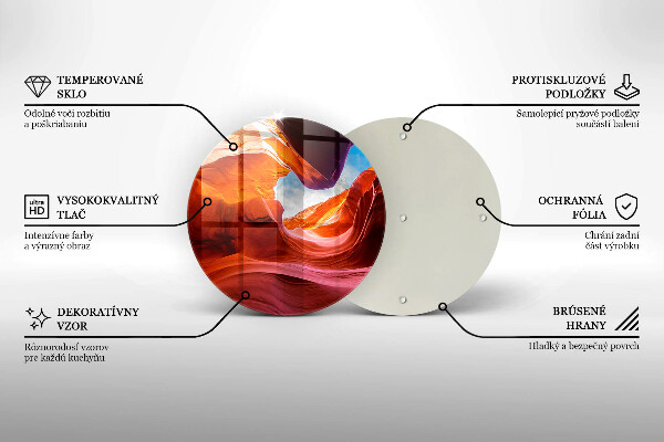 Tagliere in vetro Paesaggio roccioso del canyon