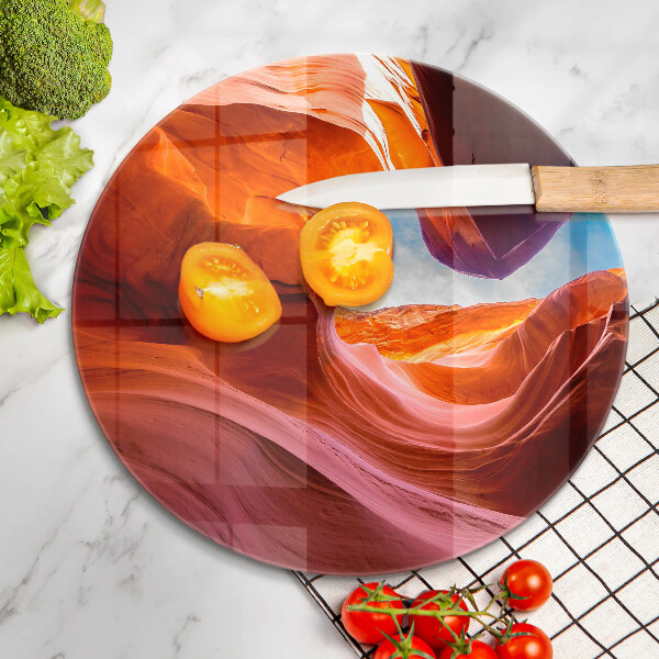 Tagliere in vetro Paesaggio roccioso del canyon