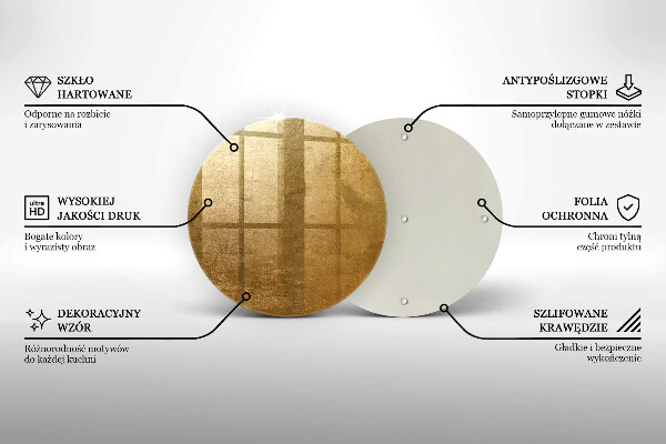 Tagliere in vetro Sfondo texture oro