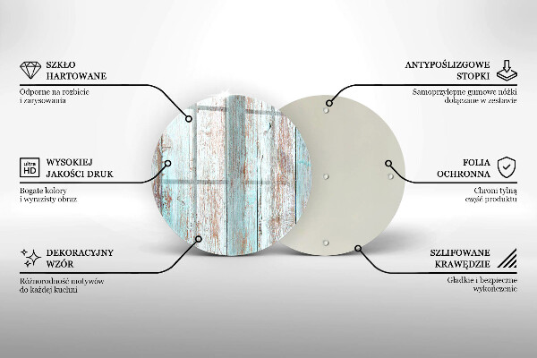 Tagliere in vetro Vecchie tavole d'epoca