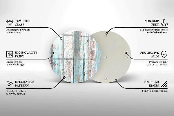 Tagliere in vetro Vecchie tavole d'epoca