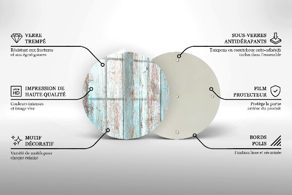 Tagliere in vetro Vecchie tavole d'epoca