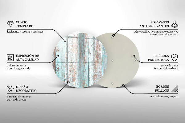Tagliere in vetro Vecchie tavole d'epoca