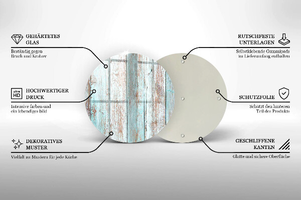 Tagliere in vetro Vecchie tavole d'epoca