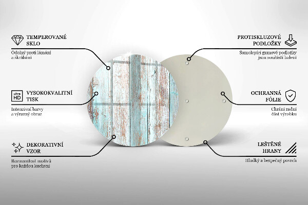 Tagliere in vetro Vecchie tavole d'epoca