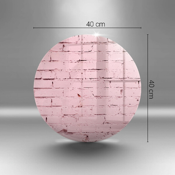 Tagliere in vetro Muro di mattoni pastello