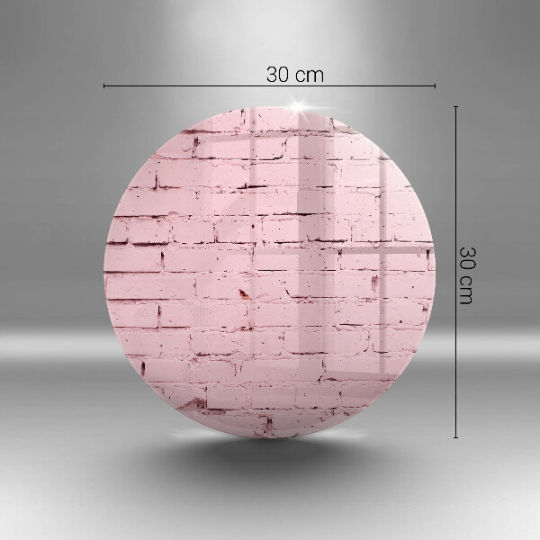 Tagliere in vetro Muro di mattoni pastello