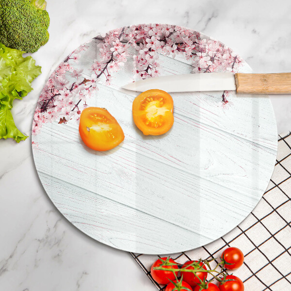 Tagliere in vetro Fiori sulle tavole