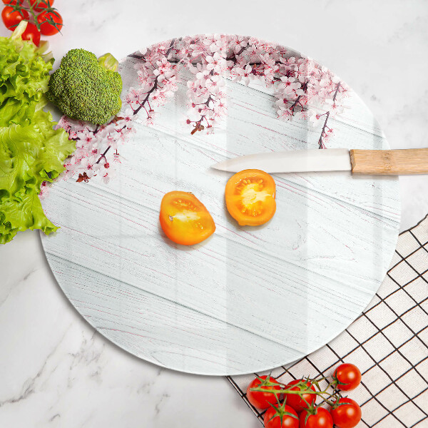 Tagliere in vetro Fiori sulle tavole