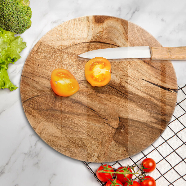 Tagliere in vetro Struttura della tavola di legno