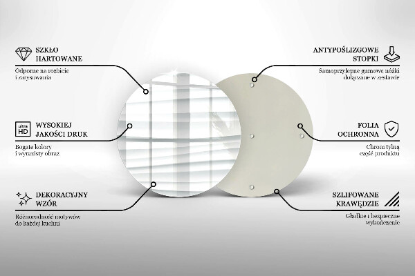 Tagliere in vetro Struttura moderna