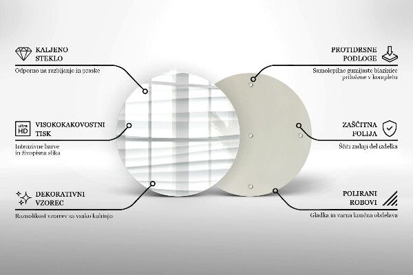 Tagliere in vetro Struttura moderna